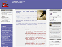 Tablet Screenshot of consulat-nepal.org